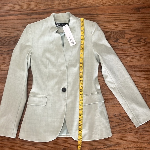 Zara Fitted Blazer with Inverted Lapel Size 2 New With Tag - Picture 10 of 15